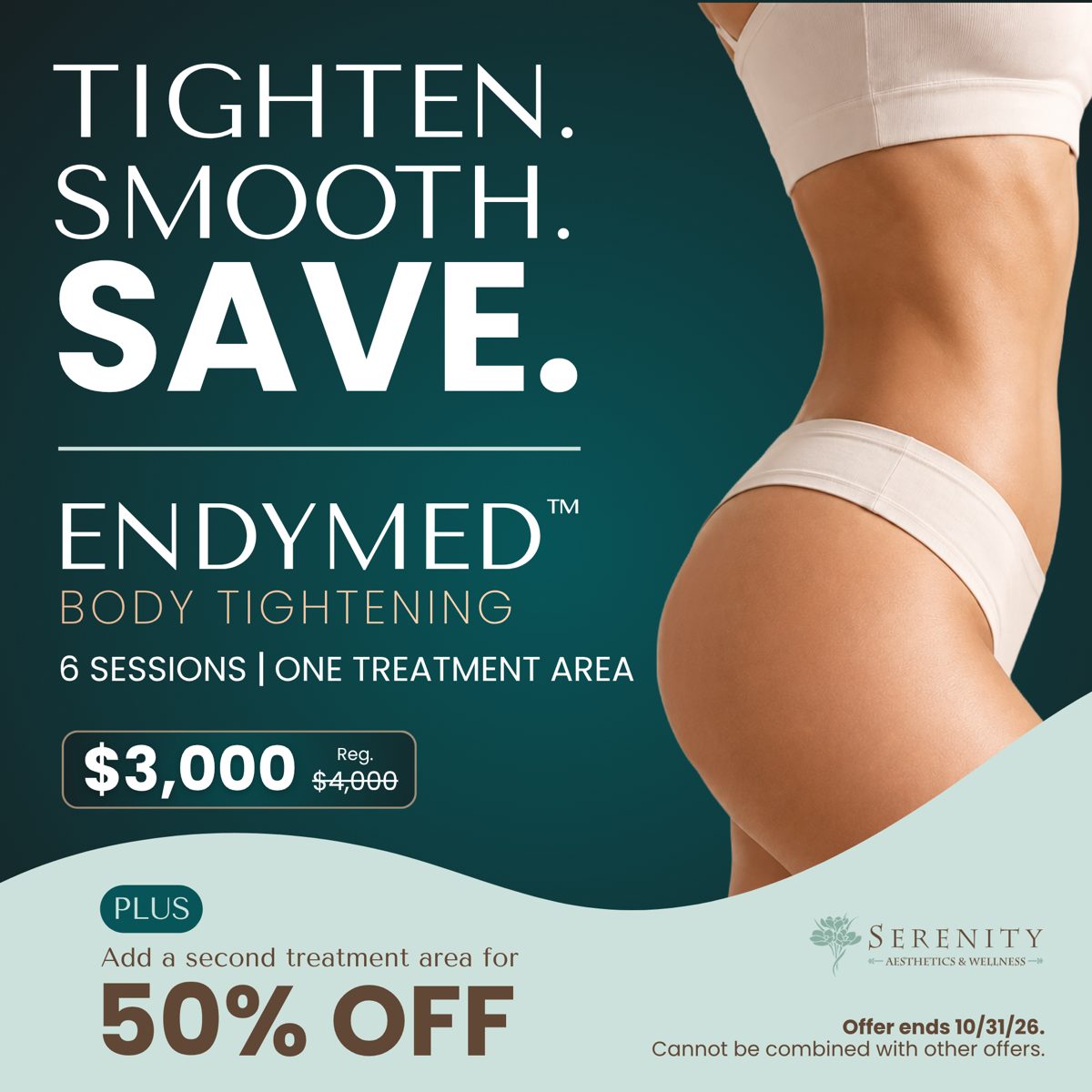 EndyMed body tightening October special at Serenity Med Spa