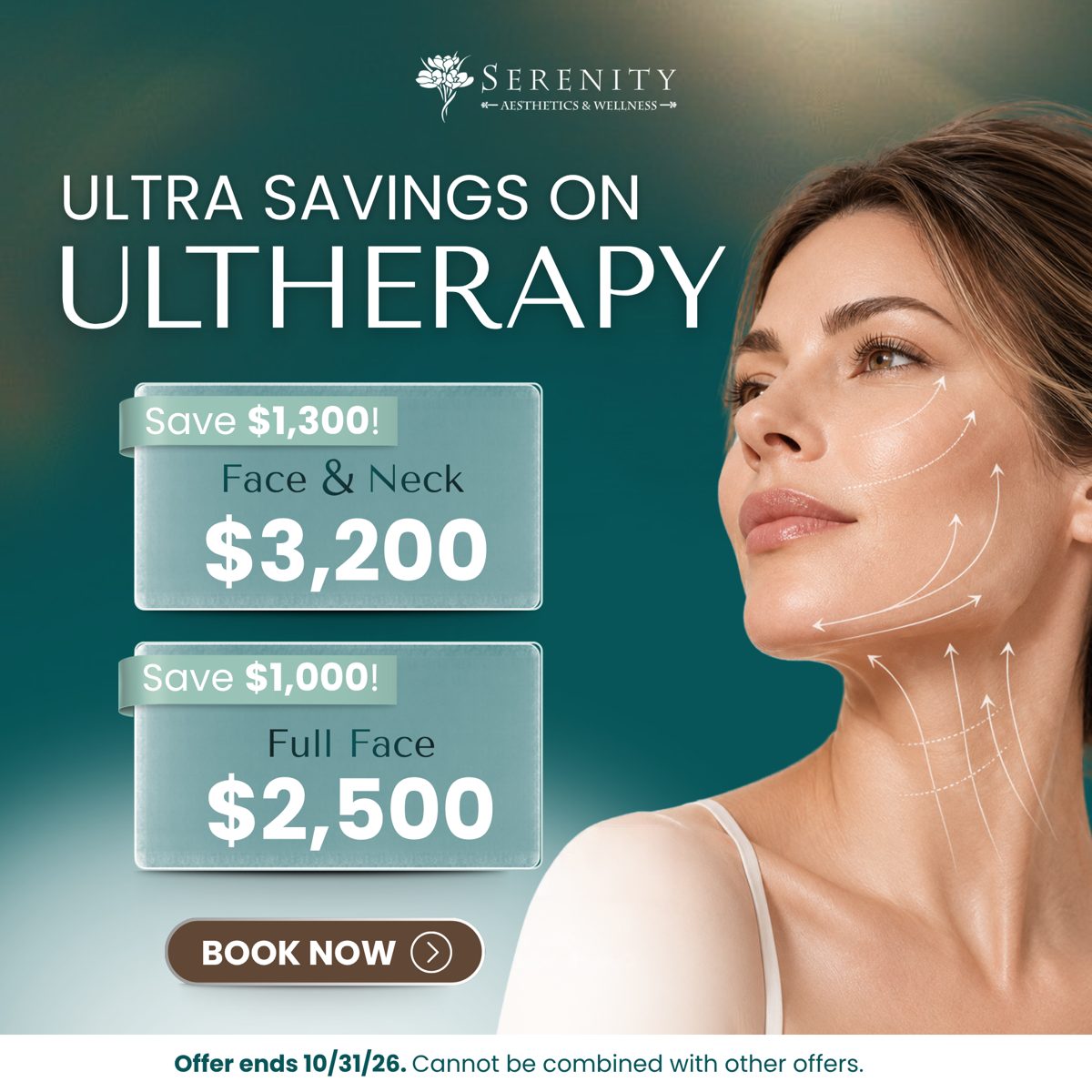 Ultherapy October special at Serenity Med Spa